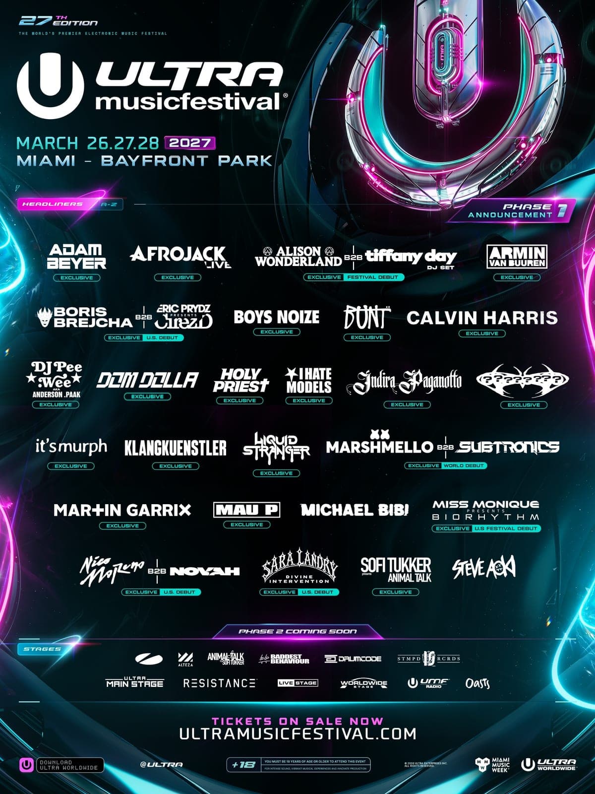 Ultra Music Festival Miami 2027